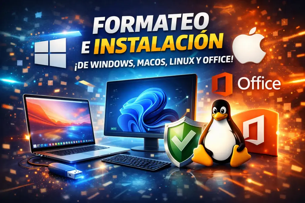Instalación de software y sistemas en una computadora