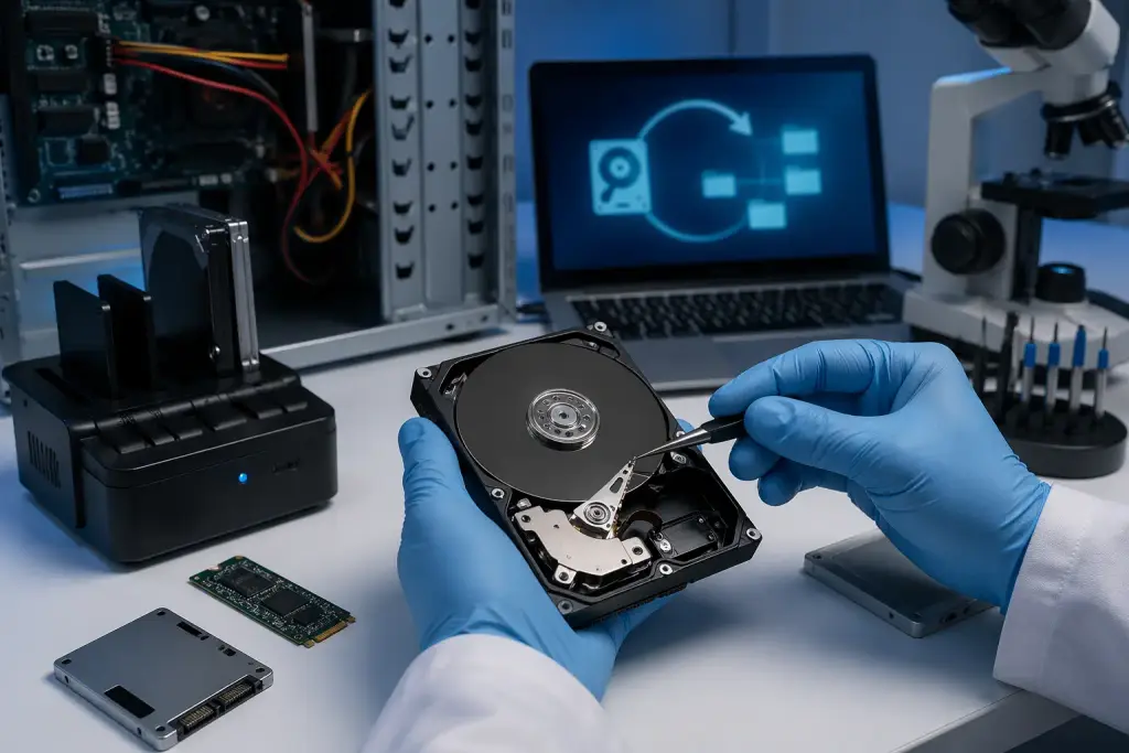 Recuperación de datos desde un disco o equipo dañado